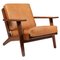 Lounge Chair 290 in Smoked Oak by Hans J. Wegner for Getama, Denmark, 1970s, Image 1