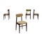 Stühle aus Schaumstoff, Stoff & Buche, Italien, 1960er, 4er Set 2