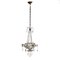 3-Light Glass Chandelier, Image 1