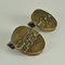 Bronze Round Push and Pull Door Handles with Geometric Relief, Set of 2, Image 5