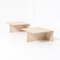 Travertine Side Table by P. A. Giusti & E. Di Rosa for Up & Up, Set of 2, Image 5