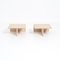 Travertine Side Table by P. A. Giusti & E. Di Rosa for Up & Up, Set of 2, Image 1