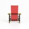 Stuhl in Rot & Blau von Gerrit Rietveld für Cassina 3