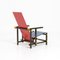 Stuhl in Rot & Blau von Gerrit Rietveld für Cassina 4
