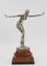 Silver Bronze Statue with Base in Marble, Signature and Stamp from JB Depose, Paris, 1980, Image 8