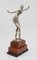 Estatua de bronce plateado con base de mármol, firma y sello de JB Depose, Paris, 1980, Imagen 7