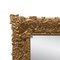 Espejo Imperio neoclásico cuadrado de madera tallada a mano, España, 1970, Imagen 4