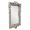 Neoclassical Regency Rectangular Silver Hand Carved Wooden Mirror, Spain, 1970 2