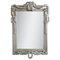 Neoclassical Regency Rectangular Silver Hand Carved Wooden Mirror, Spain, 1970, Image 1