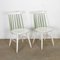 Vintage White Spile Chairs, Set of 2 1