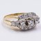 Vintage 14 Karat Gelbgold & Diamant Ring, 1950er 2