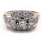 Vintage 14 Karat Gelbgold & Diamant Ring, 1950er 1