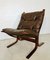 Chaise Seista Vintage en Cuir par Ingmar Relling, Norvège 1