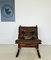 Vintage Norwegian Leather Seista Chair by Ingmar Relling 4