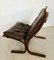 Vintage Norwegian Leather Seista Chair by Ingmar Relling 6