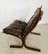 Vintage Norwegian Leather Seista Chair by Ingmar Relling, Image 6
