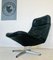 Vintage Danish Black Leather Lounge Chair, 1960s 7