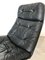 Vintage Danish Black Leather Lounge Chair, 1960s, Image 2