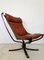 Vintage Leather Falcon Highback Chair by Sigurd Resell 9