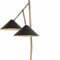 Lámpara de pie Grenverk de latón crudo en negro de Johan Carpner para Konsthantverk, Imagen 2
