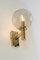 Brass and Smoke Glass Sconce by Sciolari Stil, Germany, 1970s, Image 7