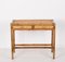 Mid-Century Italian Bamboo and Wicker Desk with Drawers, 1970s 1