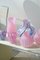 Jarrón vintage de cristal de Murano rosa, Imagen 4