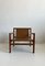 Mid-Century Modern Wooden Armchair With Faux Leather Seating from Stol Kamnik, 1970s 2