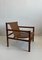 Butaca Mid-Century moderna de madera con asientos de cuero sintético de Stol Kamnik, años 70, Imagen 5