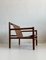 Mid-Century Modern Wooden Armchair With Faux Leather Seating from Stol Kamnik, 1970s 6
