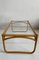 Vintage Mid-Century Scandinavian Bamboo Coffee Table With Glass Top, 1970s, Image 8