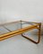 Vintage Mid-Century Scandinavian Bamboo Coffee Table With Glass Top, 1970s 7