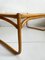 Tavolino da caffè Mid-Century in bambù con ripiano in vetro, Scandinavia, anni '70, Immagine 5