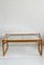 Vintage Mid-Century Scandinavian Bamboo Coffee Table With Glass Top, 1970s 2