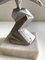 Estatua de gaviota Mid-Century de aluminio fundido y mármol, años 60, Imagen 2
