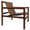 Mid-Century Modern Wooden Armchair With Faux Leather Seating from Stol Kamnik, 1970s, Image 1