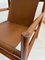 Butaca Mid-Century moderna de madera con asientos de cuero sintético de Stol Kamnik, años 70, Imagen 13