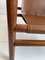 Butaca Mid-Century moderna de madera con asientos de cuero sintético de Stol Kamnik, años 70, Imagen 17