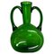 Large Mid-Century Scandinavian Emerald Green Blown Glass Vase, 1960s / 70s 1