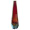 Submerged Faceted Murano Glass San Marco Vase by Alessandro Mandruzzato, Italy, 1960, Image 1