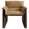 Safari Suede & Leather Dinner Chair by Carlo Bartoli for Rossi of Albizzate, Image 2