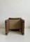 Safari Suede & Leather Dinner Chair by Carlo Bartoli for Rossi of Albizzate, Image 12