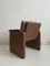 Safari Suede & Leather Dinner Chair by Carlo Bartoli for Rossi of Albizzate, Image 11