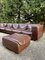 Dark Brown Leather Modular Sofa by Tito Agnoli for Arflex, Italy, 1970, Set of 8 11