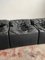 Scandinavian Modern Black Faux Leather Modular Sofa from Beka, 1970s, Set of 3 7