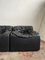Scandinavian Modern Black Faux Leather Modular Sofa from Beka, 1970s, Set of 3, Image 6