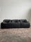 Scandinavian Modern Black Faux Leather Modular Sofa from Beka, 1970s, Set of 3 10