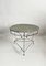 French Wrought Iron Garden Patio Coffee Table, 1950s 8