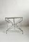 French Wrought Iron Garden Patio Coffee Table, 1950s 3