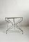 French Wrought Iron Garden Patio Coffee Table, 1950s, Image 3